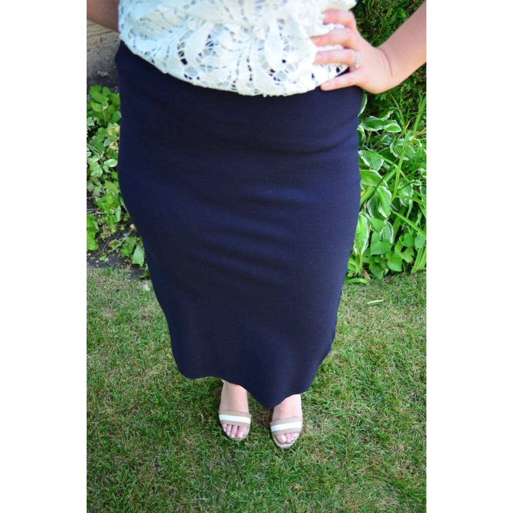 ModCloth Navy Pencil Skirt